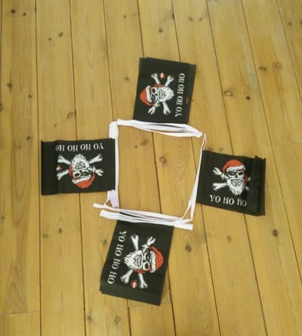 6m 20 Flag Yo Ho Ho Pirate (Christmas) Bunting