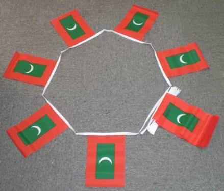 6m 20 Flag Maldives Bunting
