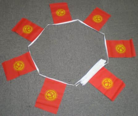6m 20 Flag Kyrgyzstan Bunting