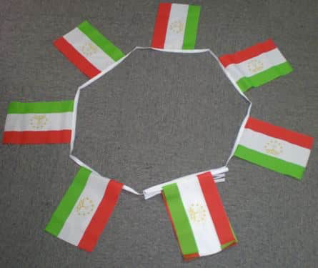 6m 20 Flag Tajikistan Bunting