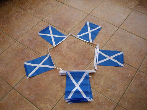 6m 20 Flag St Andrews (Scotland/Saltire) Cross Bunting