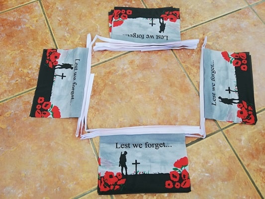 Lest We Forget Bunting - 6 metres