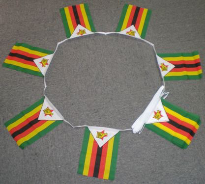 6m 20 Flag Zimbabwe Bunting