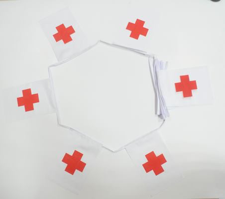 6m 20 Flag Red Cross Bunting