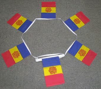 Andorra With Crest Bunting - 6 metres
