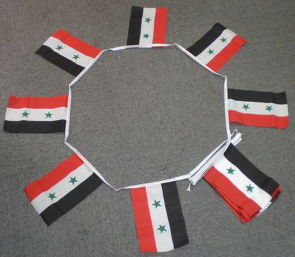 6m 20 Flag Syria (2 Stars) Bunting