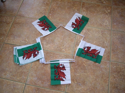 Welsh Dragon Bunting (Wales) Bunting - 6 metres
