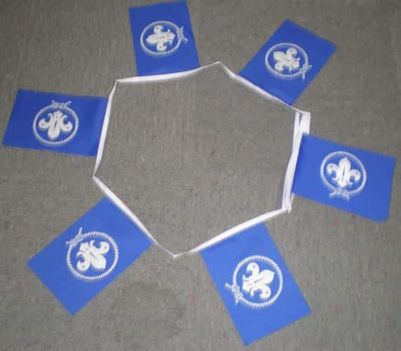 6m 20 Flag Scout Blue Bunting