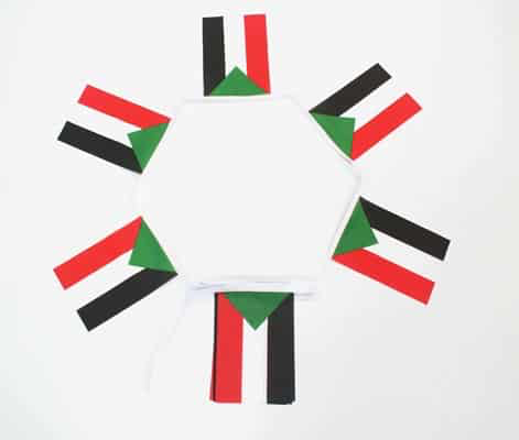 6m 20 Flag Sudan Bunting