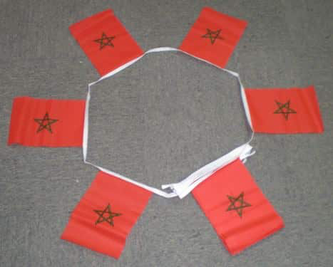 6m 20 Flag Morocco Bunting