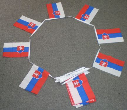 6m 20 Flag Slovakia Bunting