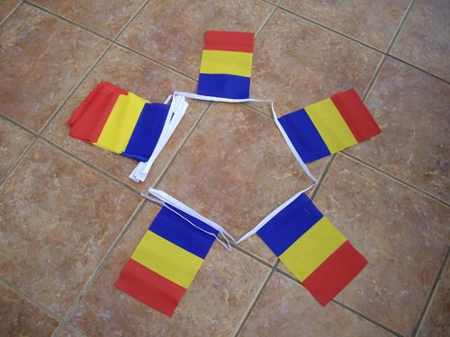 6m 20 Flag Romania Bunting