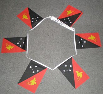 6m 20 Flag Papua New Guinea Bunting
