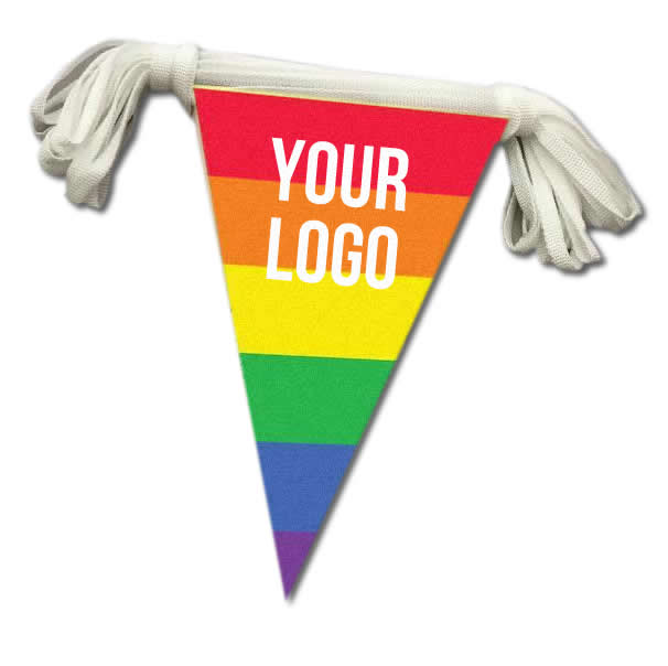 Custom printed pride logo